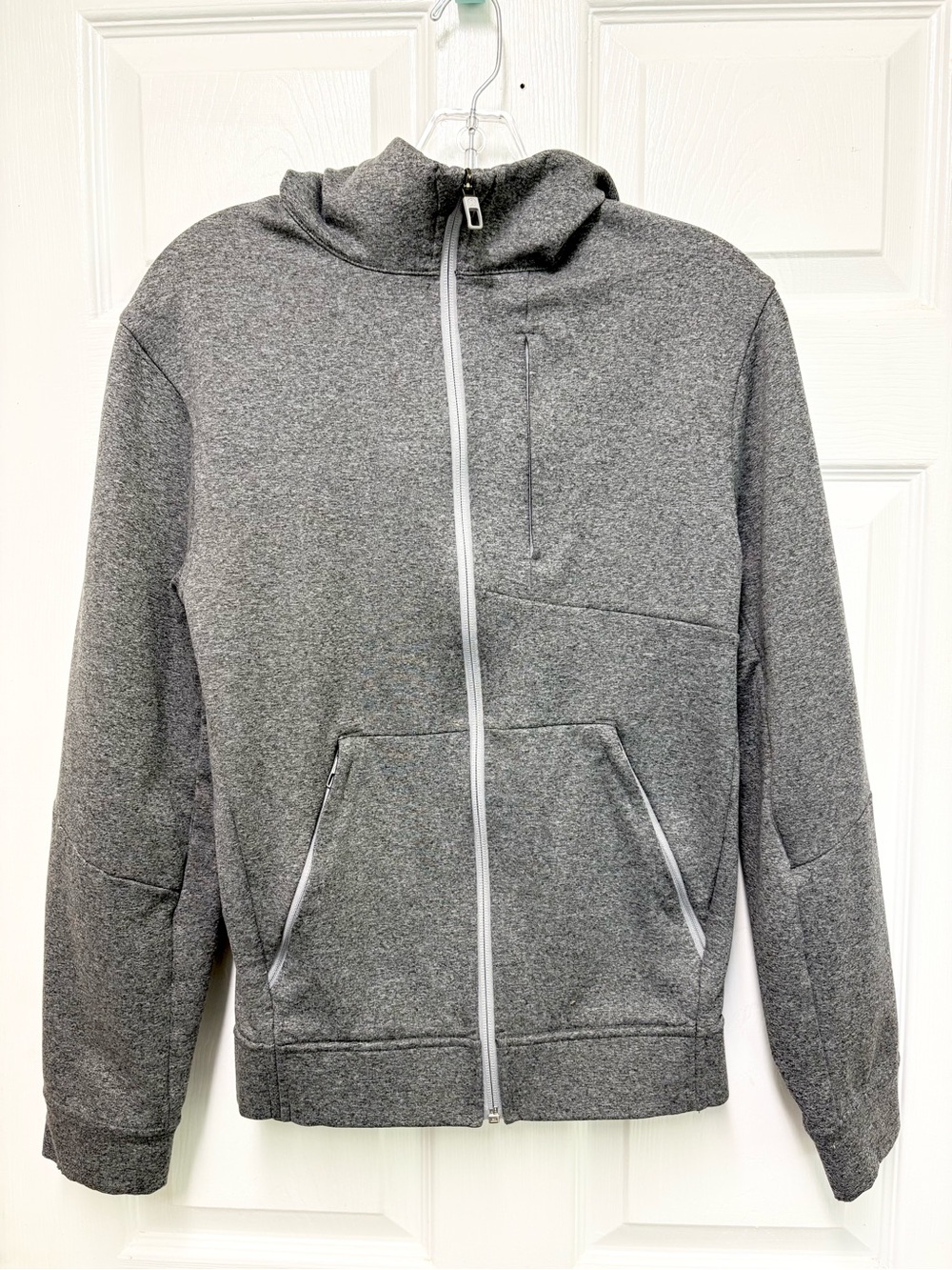 Lululemon Men's XS Heather Gray Full Zip Hooded Jacket Hoodie